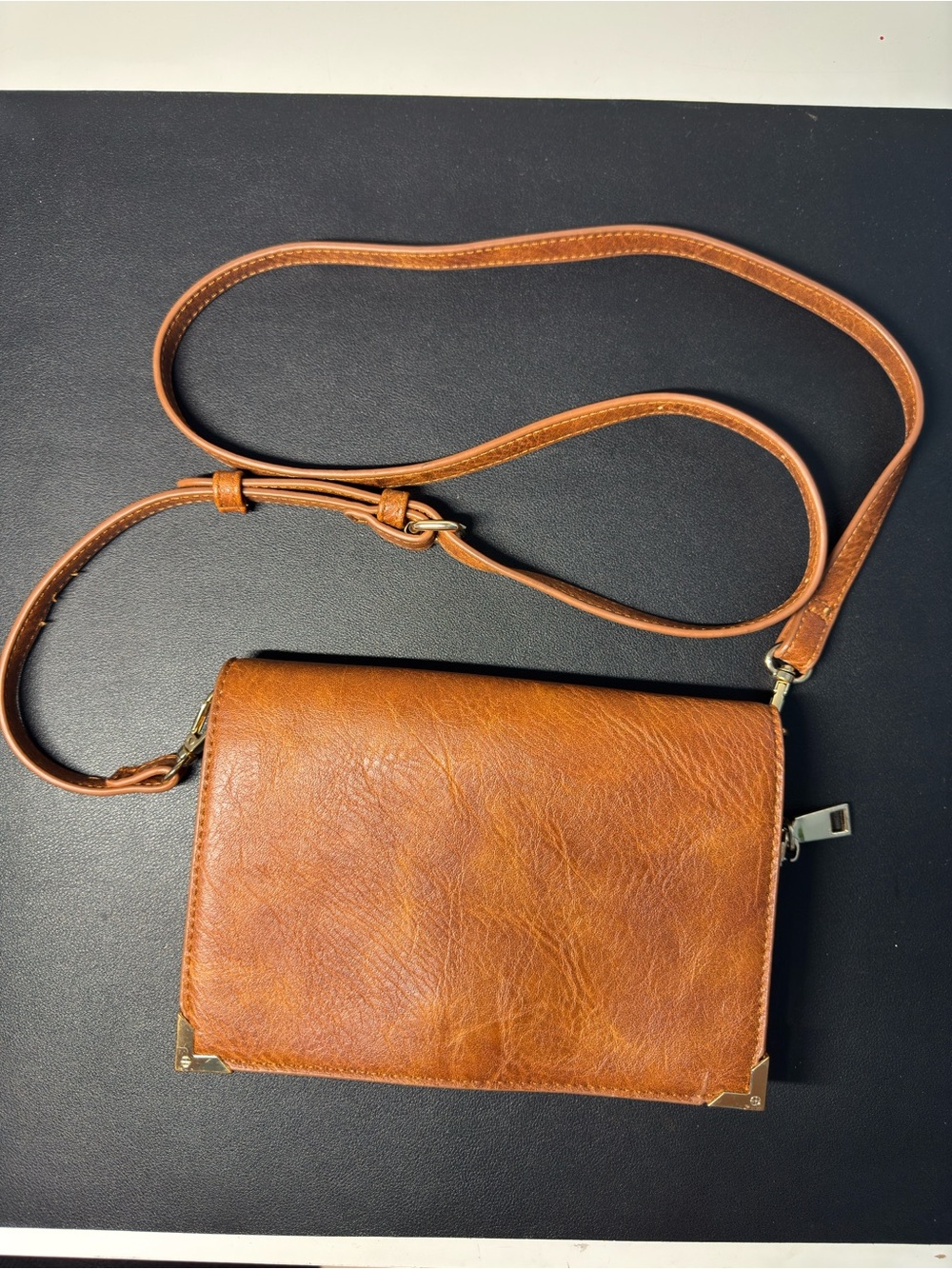 Urban Expressions Chestnut Brown Crossbody Bag